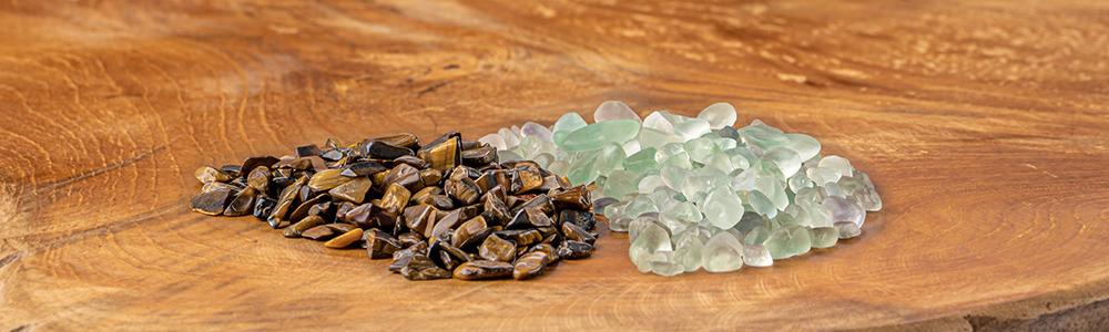 Fluorit / Tigerauge Fluorit / Tigerauge